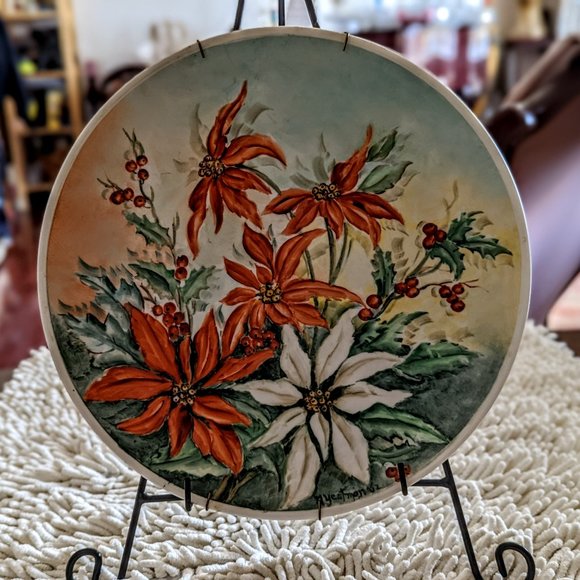 Alka Kunst Bavaria hand painted plate made in Western Germany - Picture 2 of 13